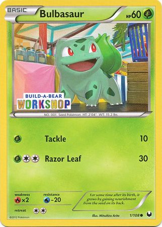 Bulbasaur (1/108) (Build A Bear Workshop Exclusive) [Black & White: Dark Explorers] - Waypoint Games CA