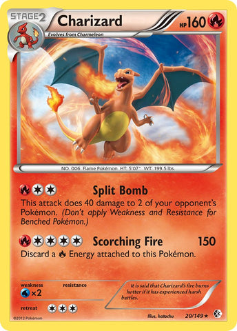 Charizard (20/149) (Cosmos Holo) (Blister Exclusive) [Black & White: Boundaries Crossed] - Waypoint Games CA