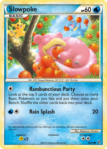 Slowpoke (66/90) [HeartGold & SoulSilver: Undaunted] - Waypoint Games CA