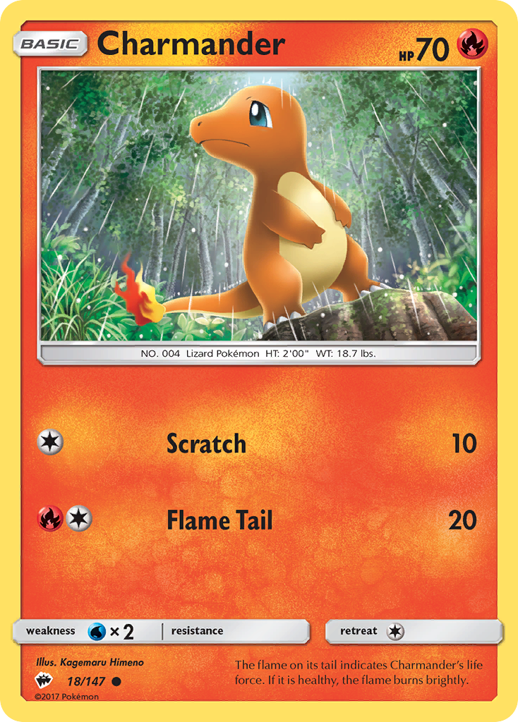 Charmander (18/147) [Sun & Moon: Burning Shadows] - Waypoint Games CA