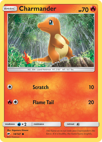 Charmander (18/147) [Sun & Moon: Burning Shadows] - Waypoint Games CA