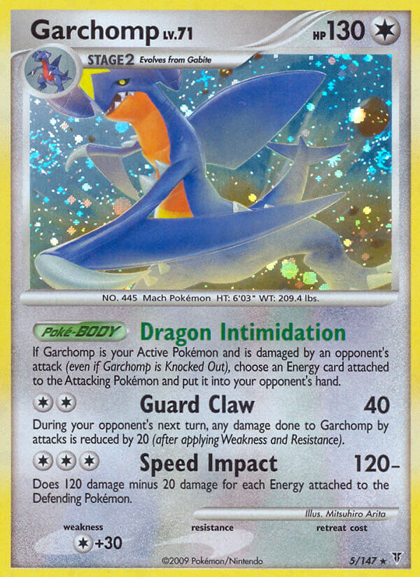 Garchomp (5/147) (Cracked Ice Holo) (Theme Deck Exclusive) [Platinum: Supreme Victors] - Waypoint Games CA