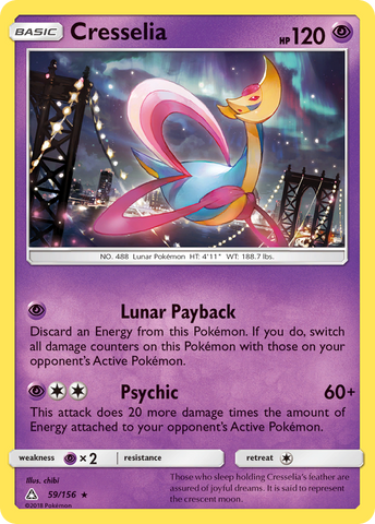 Cresselia (59/156) [Sun & Moon: Ultra Prism] - Waypoint Games CA