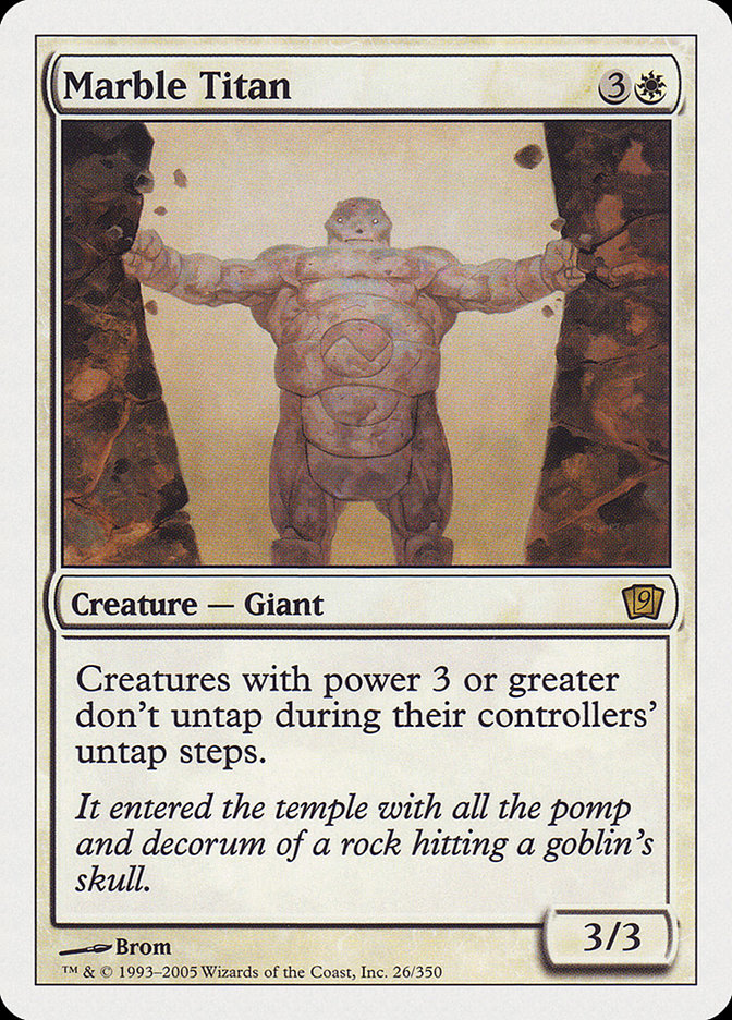 Marble Titan [Ninth Edition] - Waypoint Games CA