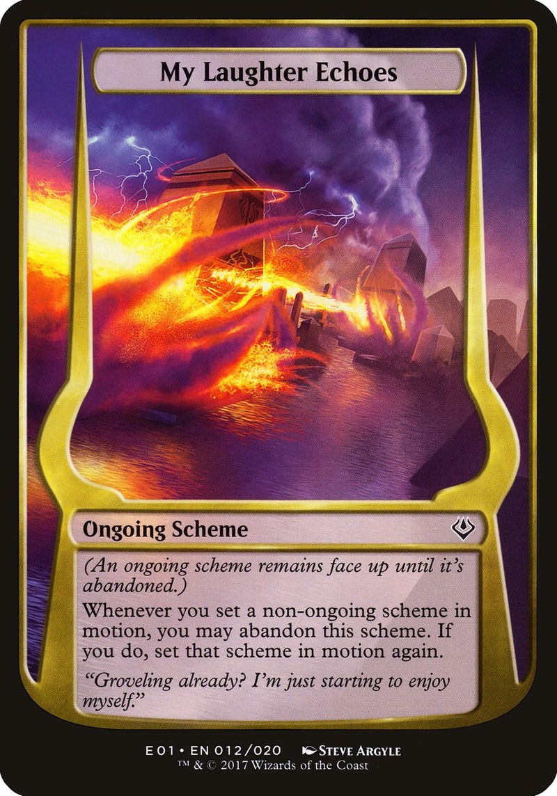 My Laughter Echoes (Schemes) [Archenemy: Nicol Bolas Schemes] - Waypoint Games CA