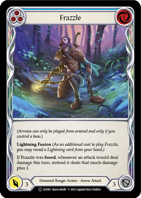 Frazzle (Blue) [U-ELE061] (Tales of Aria Unlimited)  Unlimited Normal - Waypoint Games CA