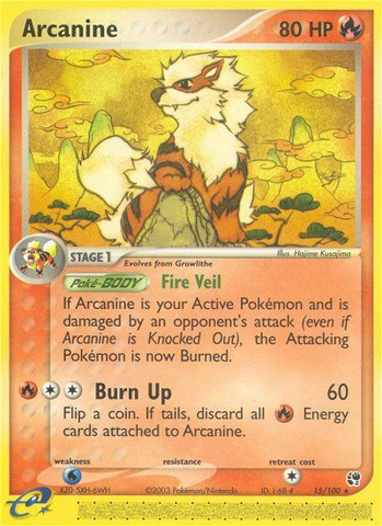 Arcanine (15/100) [EX: Sandstorm] - Waypoint Games CA