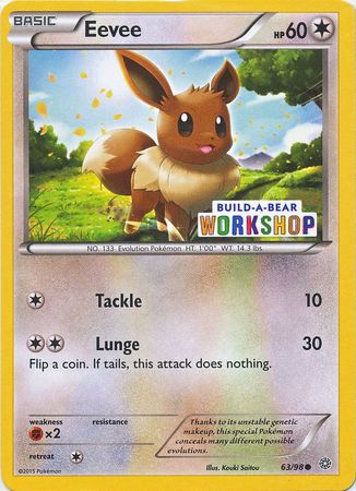 Eevee (63/98) (Build A Bear Workshop Exclusive) [XY: Ancient Origins] - Waypoint Games CA
