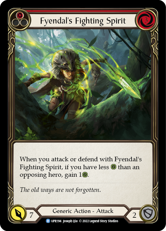 Fyendal's Fighting Spirit (Red) [UPR194] (Uprising) - Waypoint Games CA