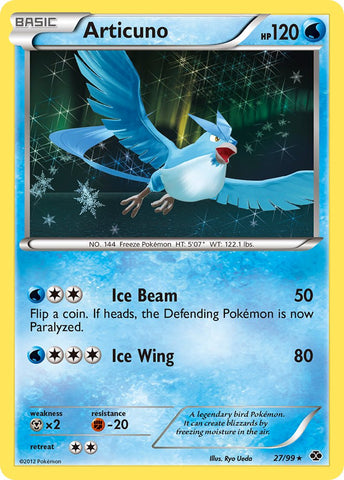 Articuno (27/99) (Blister Exclusive) [Black & White: Next Destinies] - Waypoint Games CA