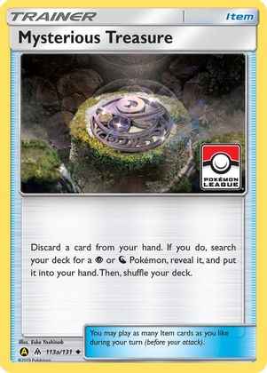 Mysterious Treasure (113a/131) (League Promo) [Sun & Moon: Forbidden Light] - Waypoint Games CA