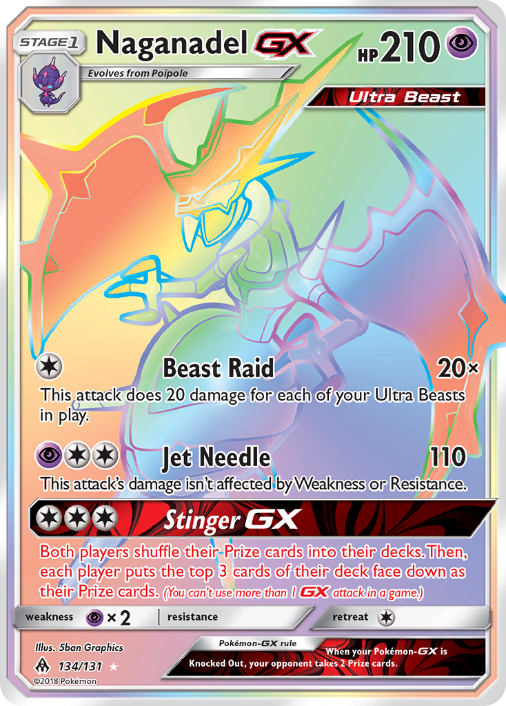 Naganadel GX (134/131) [Sun & Moon: Forbidden Light] - Waypoint Games CA