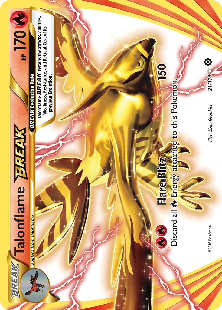 Talonflame BREAK (21/114) [XY: Steam Siege] - Waypoint Games CA