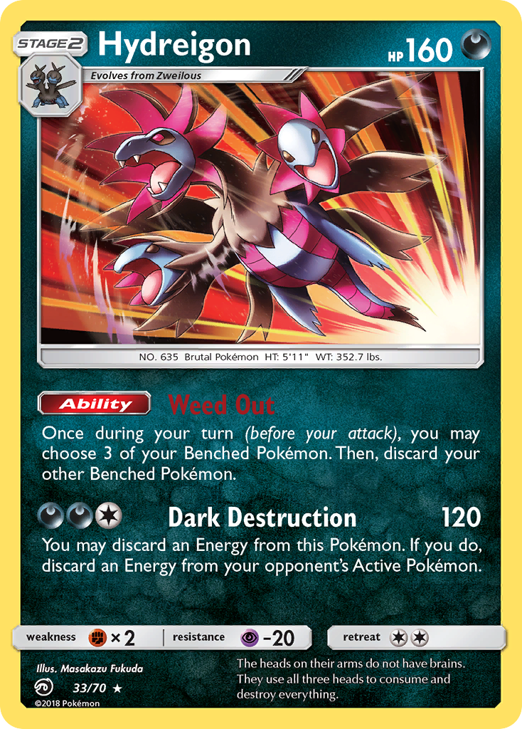 Hydreigon (33/70) [Sun & Moon: Dragon Majesty] - Waypoint Games CA