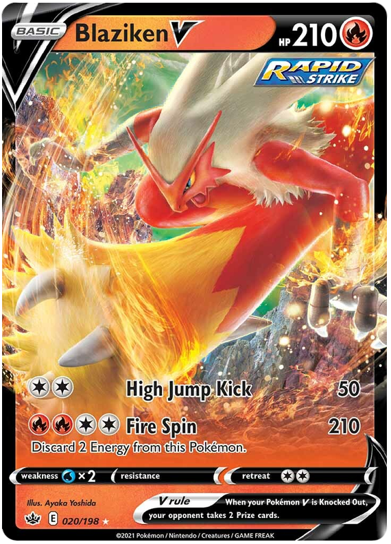 Blaziken V (020/198) [Sword & Shield: Chilling Reign] - Waypoint Games CA