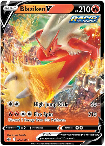 Blaziken V (020/198) [Sword & Shield: Chilling Reign] - Waypoint Games CA