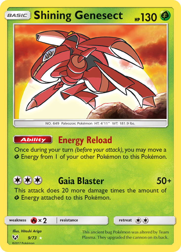 Shining Genesect (9/73) [Sun & Moon: Shining Legends] - Waypoint Games CA