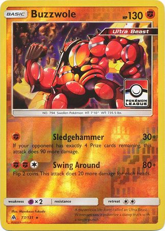 Buzzwole (77/131) (League Promo) [Sun & Moon: Forbidden Light] - Waypoint Games CA