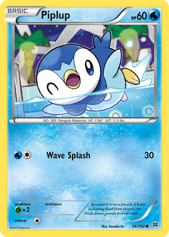 Piplup (36/162) [XY: BREAKthrough] - Waypoint Games CA