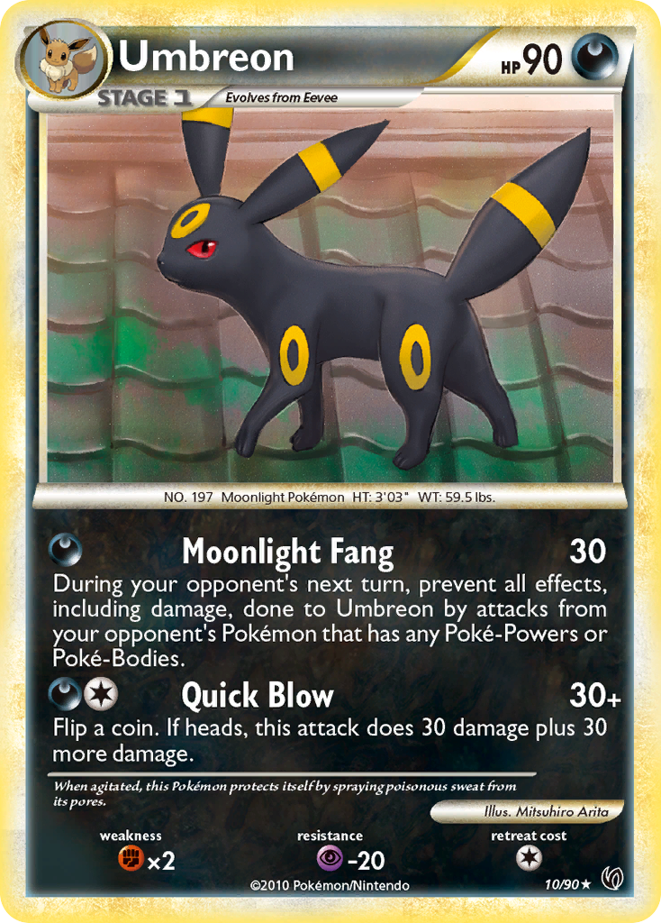Umbreon (10/90) [HeartGold & SoulSilver: Undaunted] - Waypoint Games CA