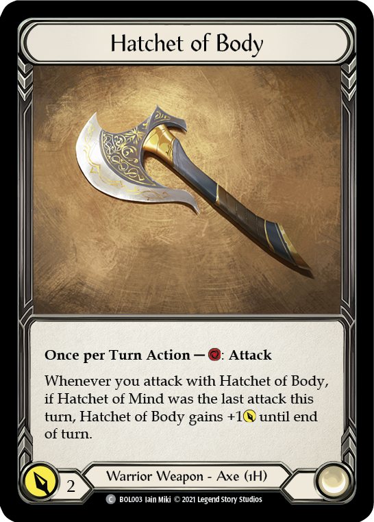 Hatchet of Body [BOL003] (Monarch Boltyn Blitz Deck) - Waypoint Games CA