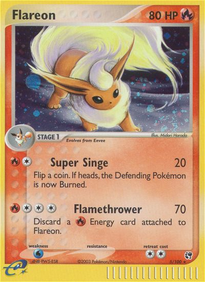 Flareon (5/100) [EX: Sandstorm] - Waypoint Games CA