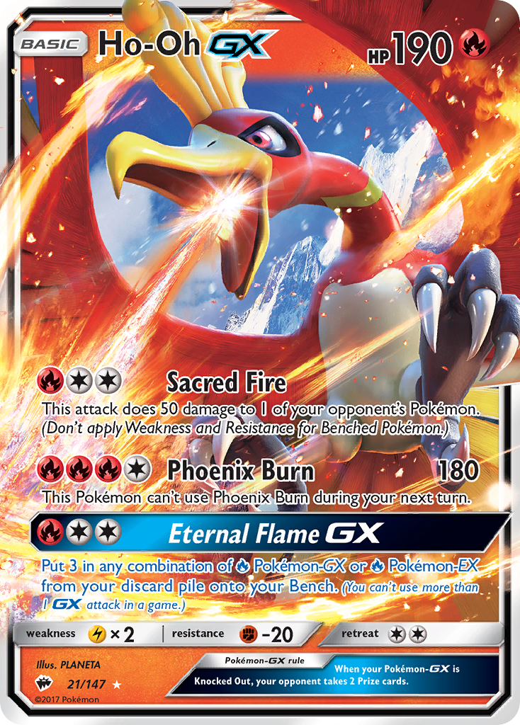 Ho-Oh GX (21/147) [Sun & Moon: Burning Shadows] - Waypoint Games CA