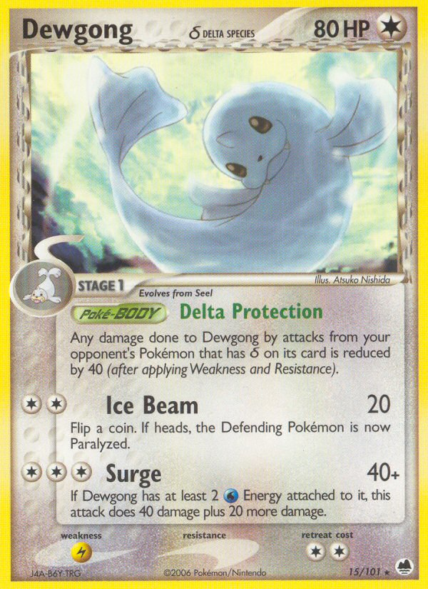 Dewgong (15/101) (Delta Species) [EX: Dragon Frontiers] - Waypoint Games CA
