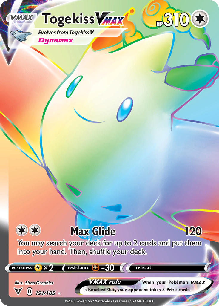 Togekiss VMAX (191/185) [Sword & Shield: Vivid Voltage] - Waypoint Games CA