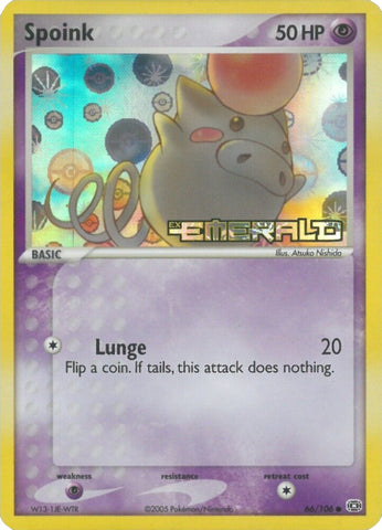 Spoink (66/106) (Stamped) [EX: Emerald] - Waypoint Games CA