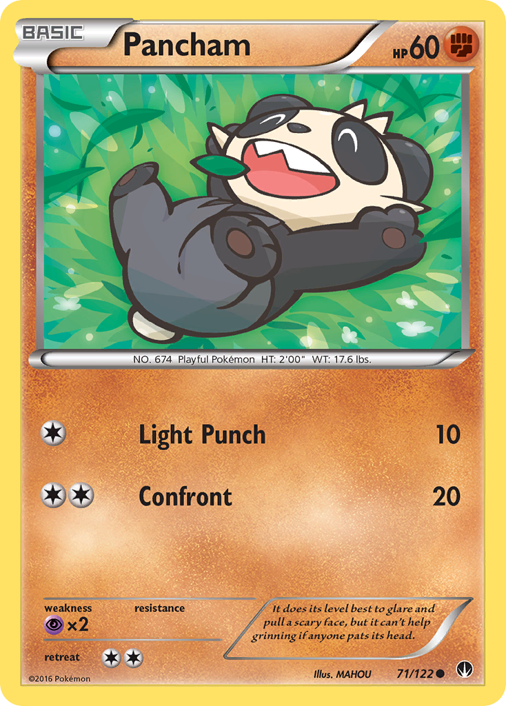 Pancham (71/122) [XY: BREAKpoint] - Waypoint Games CA