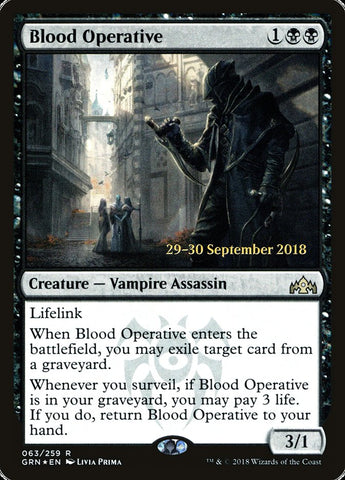 Blood Operative [Guilds of Ravnica Prerelease Promos] - Waypoint Games CA