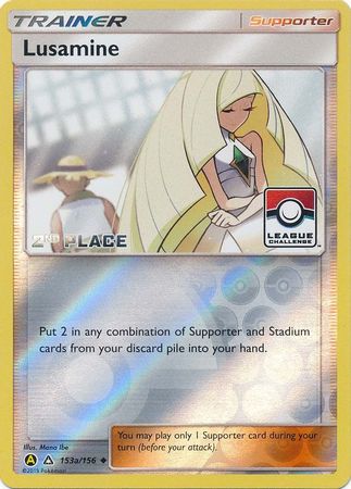 Lusamine (153a/156) (League Challenge Alt Art 2nd Place) [Sun & Moon: Ultra Prism] - Waypoint Games CA