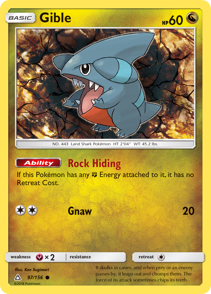 Gible (97/156) [Sun & Moon: Ultra Prism] - Waypoint Games CA