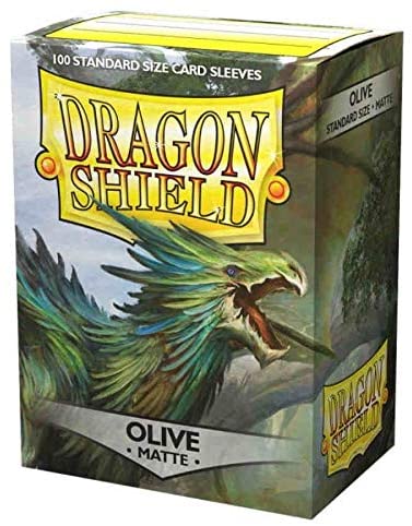 Dragon Shield Matte Olive Sleeves 100ct
