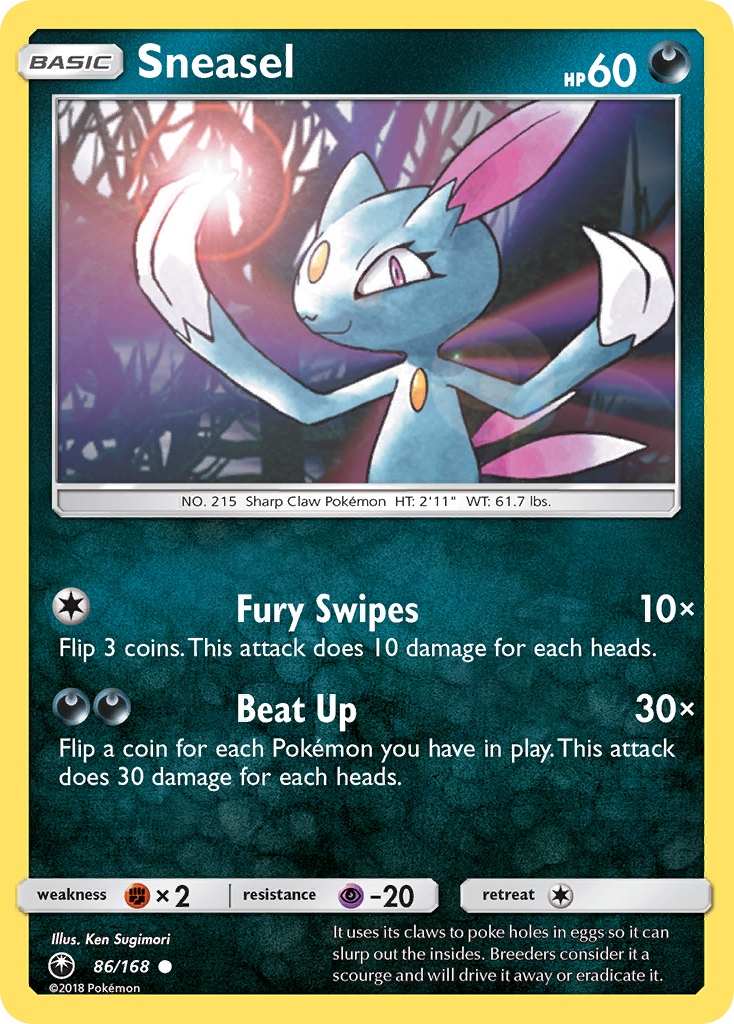 Sneasel (86/168) [Sun & Moon: Celestial Storm] - Waypoint Games CA