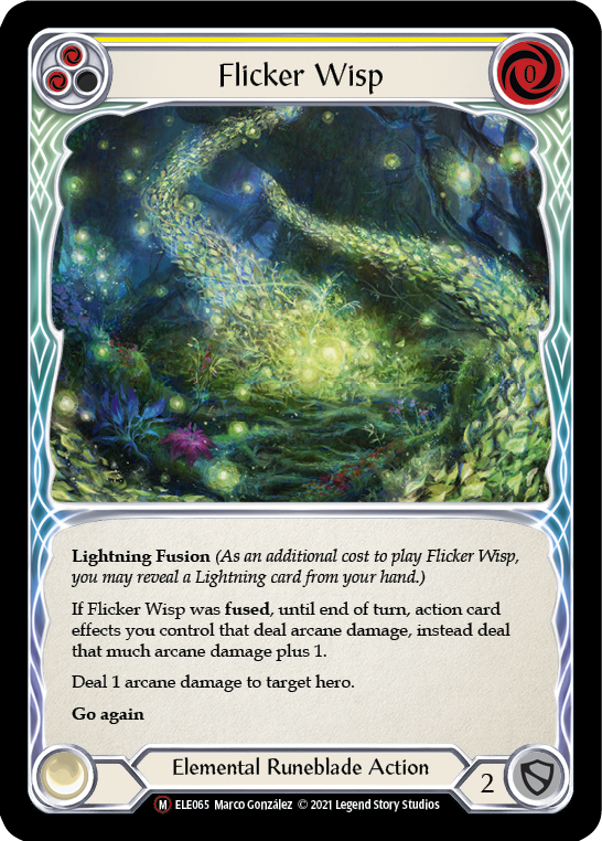 Flicker Wisp [U-ELE065] (Tales of Aria Unlimited)  Unlimited Normal - Waypoint Games CA
