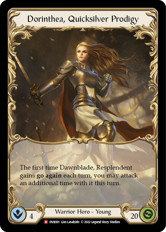 Dorinthea, Quicksilver Prodigy [DVR001] (Classic Battles: Rhinar vs Dorinthea)  Cold Foil - Waypoint Games CA
