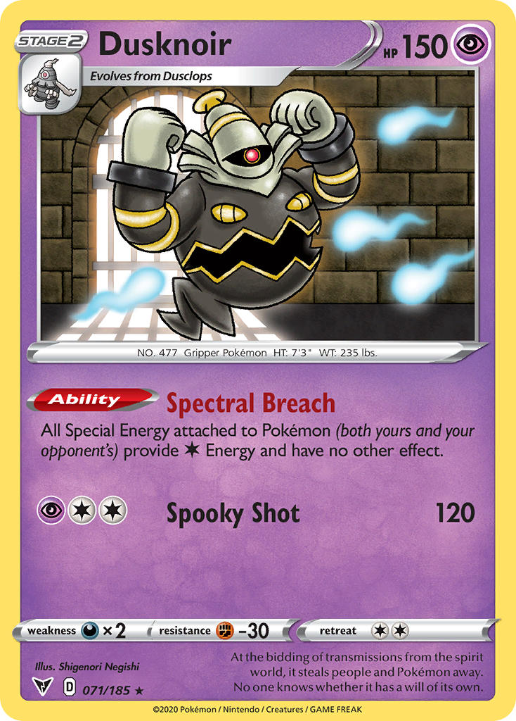 Dusknoir (071/185) [Sword & Shield: Vivid Voltage] - Waypoint Games CA