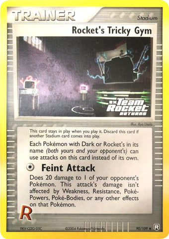 Rocket's Tricky Gym (90/109) (Stamped) [EX: Team Rocket Returns] - Waypoint Games CA