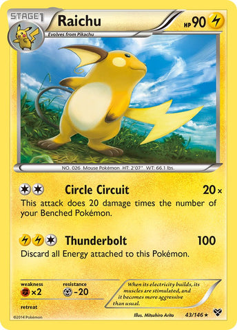 Raichu (43/146) (Cosmos Holo) (Blister Exclusive) [XY: Base Set] - Waypoint Games CA