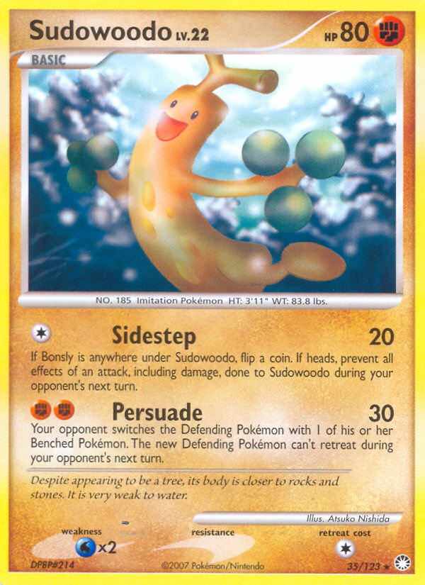 Sudowoodo (35/123) [Diamond & Pearl: Mysterious Treasures] - Waypoint Games CA