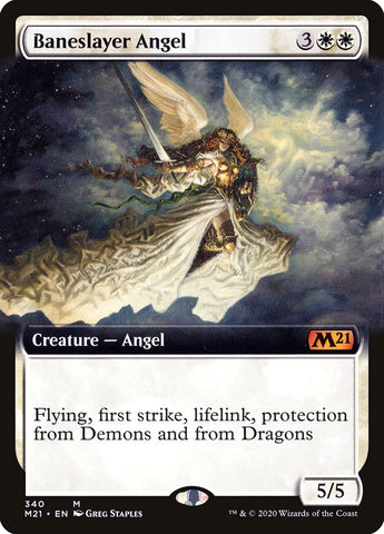 Baneslayer Angel (Extended Art) [Core Set 2021] - Waypoint Games CA