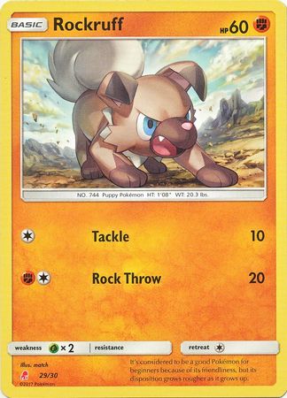 Rockruff (29/30) [Sun & Moon: Trainer Kit - Lycanroc] - Waypoint Games CA