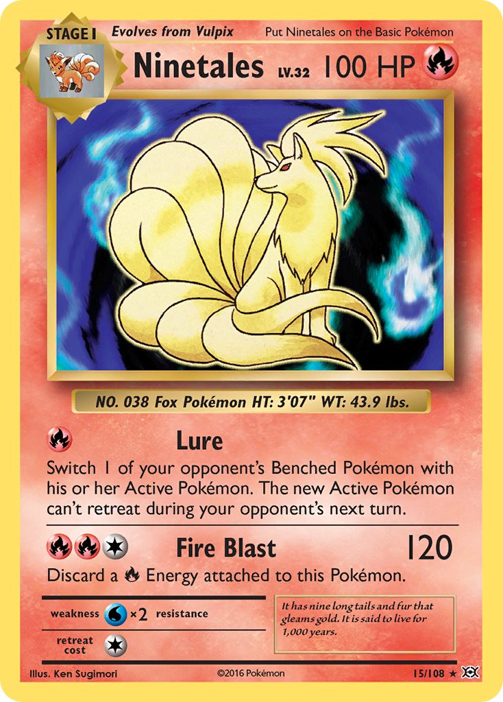 Ninetales (15/108) (Theme Deck Exclusive) [XY: Evolutions] - Waypoint Games CA