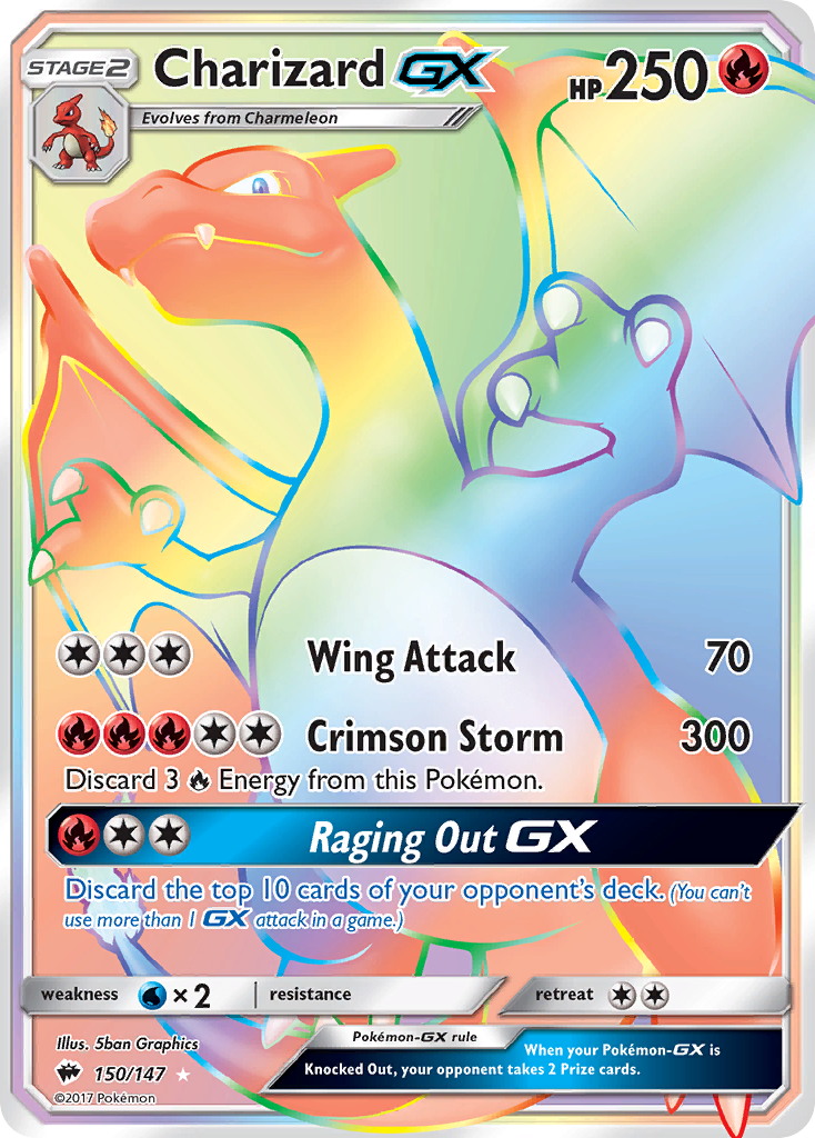 Charizard GX (150/147) [Sun & Moon: Burning Shadows] - Waypoint Games CA