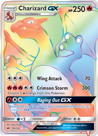 Charizard GX (150/147) [Sun & Moon: Burning Shadows] - Waypoint Games CA