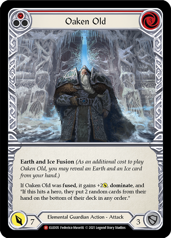 Oaken Old [ELE005] (Tales of Aria)  1st Edition Rainbow Foil - Waypoint Games CA