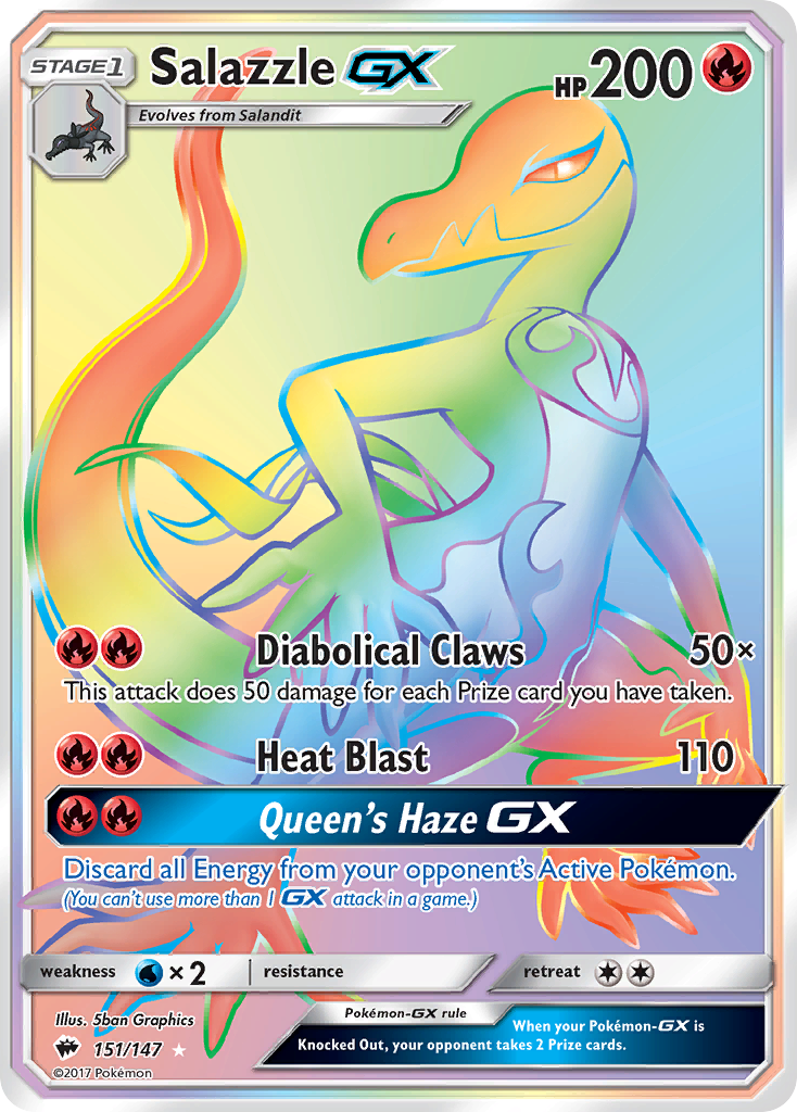 Salazzle GX (151/147) [Sun & Moon: Burning Shadows] - Waypoint Games CA