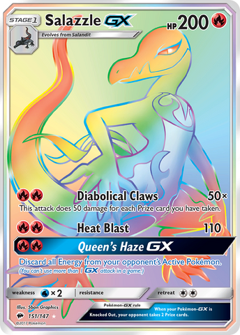 Salazzle GX (151/147) [Sun & Moon: Burning Shadows] - Waypoint Games CA